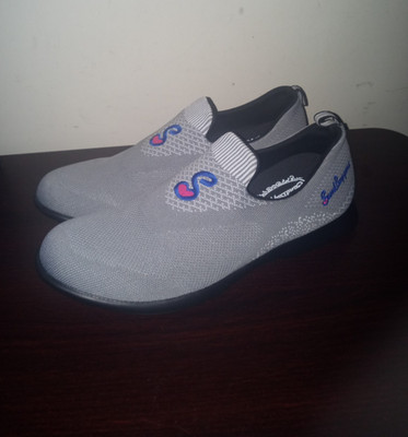 Sandbaggers Women's Golf Shoes 10 Slip On Nellie Sock Like Fit Spikeless Gray