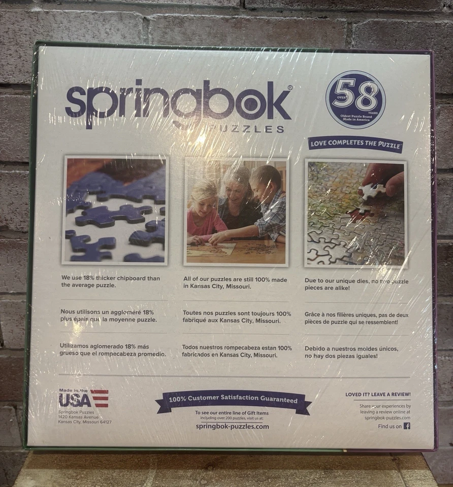 Jigsaw Puzzle Springbok Central Park Paradise 1500 Piece New/Sealed - Image 2 of 4