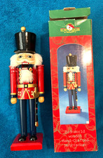Kurt S. Adler Old World Nutcracker Holding Sword On Belt Hand Crafted 14" W/ Box