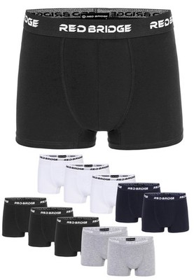Redbridge Herren Boxershorts 10er Packung Boxer Shorts Unterhose Unterwäsche