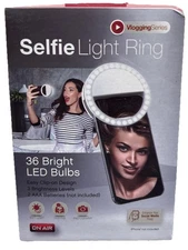 Selfie Light Ring, Clip-on, 36 Bright LED Bulbs, ON AIR Vlogging Series {B}
