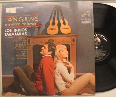 Los Indios Tabajaras Lp Twin Guitars In A Mood For Lovers On Rca Victor - shrink