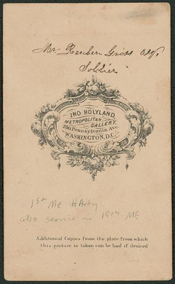 #ad #ad Private Reuben G. Gross of Co. G 11th Maine Infantry Regiment Co. H 1st $12.99