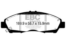 DP63063 EBC Greenstuff Front Brake Pad Set Fits Chevrolet Blazer Traverse
