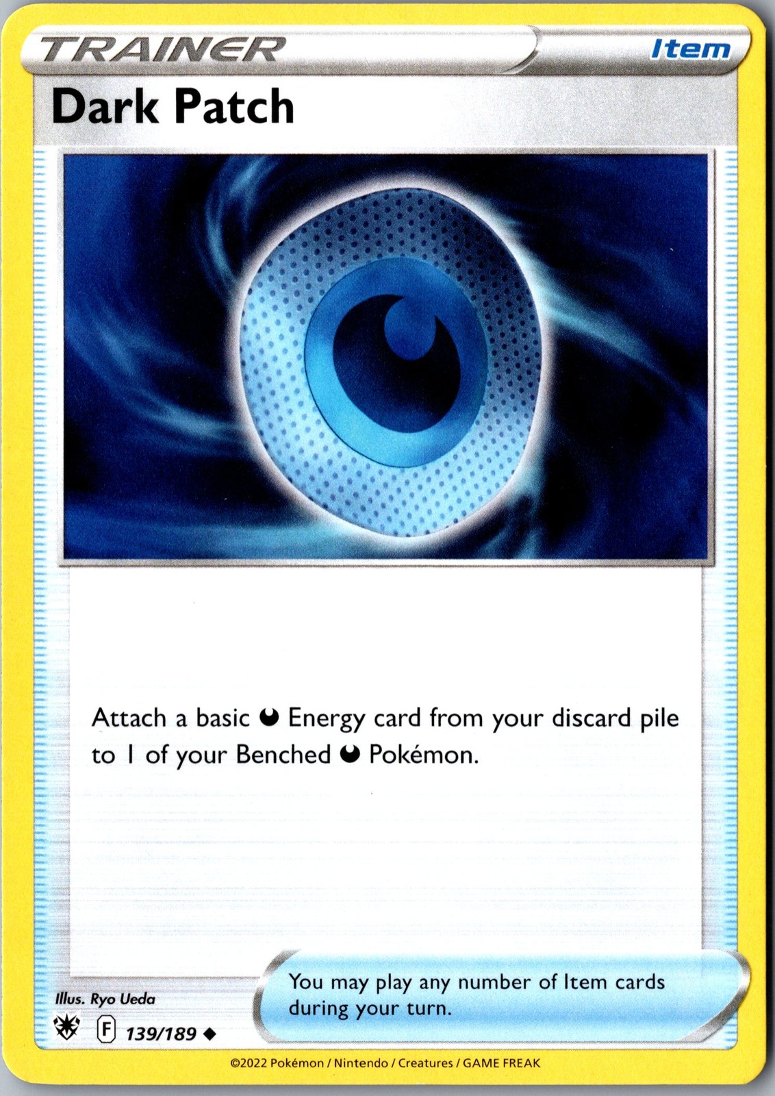 Dark Patch 139/189 Uncommon SWSH10: Astral Radiance LP Pokemon Card