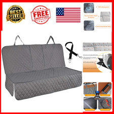 Dog Car Seat Cover Waterproof with Side Flap 57 x 47 Inch Nonslip Gray Backseat