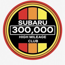 Retro Subaru High Mileage Club Vinyl Decal Sticker Wrx Impreza Outback 2 Retro Subaru High Mileage Club Vinyl Decal Sticker Wrx Impreza Outback 2