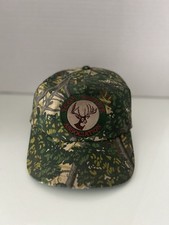 Vintage Texas Wildlife Association Camo Snapback Hat Cap Deer Outdoor USA Made