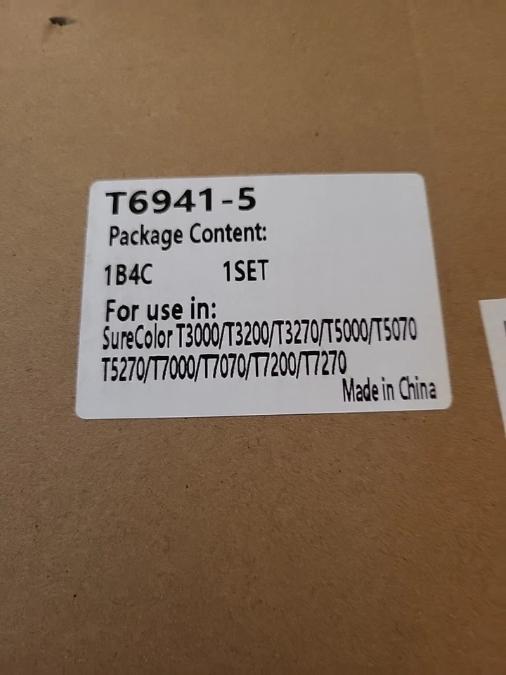 Pacote com 5 conjuntos T6941 para SURECOLOR T3000/T3200/T3270/T5000/T5070/T5270/T7000/T7070 - Imagem 2 de 4