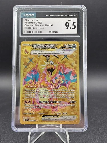 Charizard ex 228/197 SV03: Obsidian Flames Holo CGC 9.5