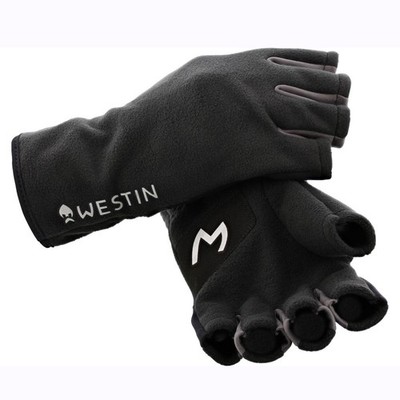 (22,49 /1Stk) Westin HLF Fleece Gloves Carbon Black - Angelhandschuhe, Handschuh