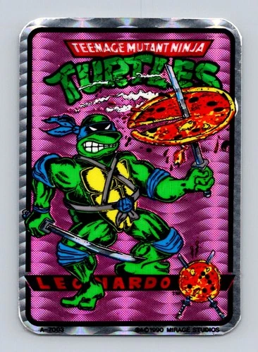 1990 Mirage Teenage Mutant Ninja Turtles LEONARDO Prism Vending TMNT Sticker