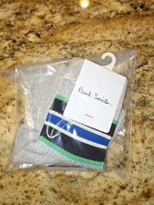 Made In England Paul Smith Men's Short Twist Socks , Gray , NWT