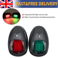 Marine NAV 12V/24V LED LIGHTS Black Side Mount Port & Starboard Boat Navigation