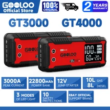 GOOLOO Car Jump Starter Battery Booster Pack Portable Lithium 12V Box Power Bank