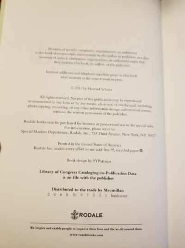 Onward: Starbucks Story by Howard Schultz 2011 TRUE 1st Ed 1st Print HB DJ GC!! - Picture 9 of 12