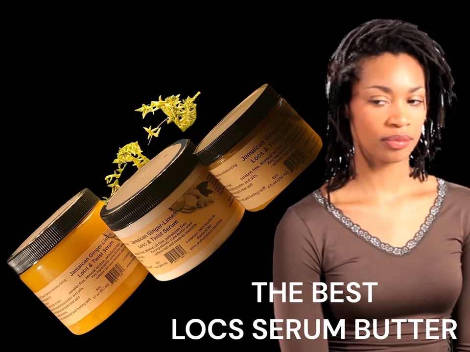 Locs Care Kit, chlorophyll, shampoo, natural oils, Loc Butter Serum, tonic water - Image 3 of 4