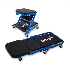 17063/ Werkstatt-Rollbrett Werkstattliege Montageliege Montagerollbrett Sitz