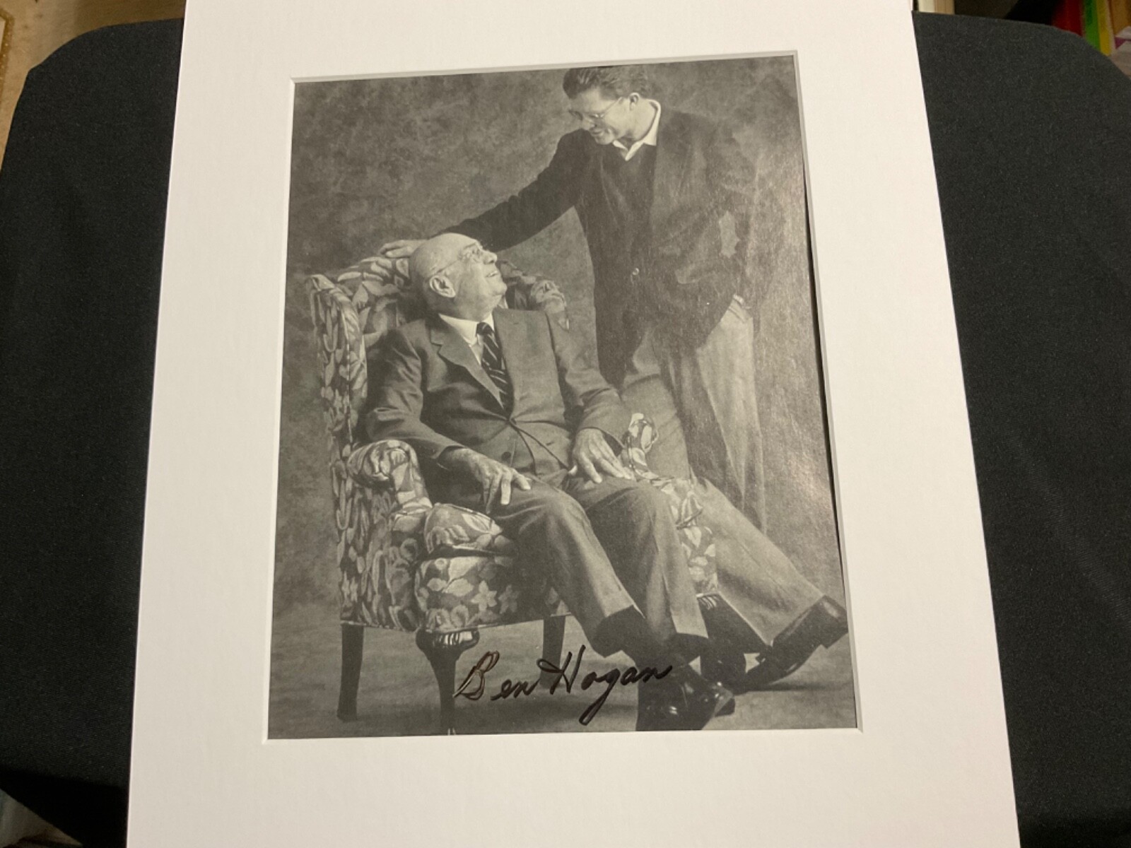 Ben Hogan Autographed Signed Image Swinging JSA Certified Rare Masters Open Texans 