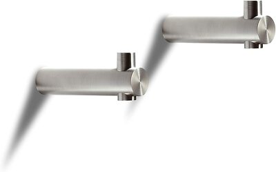 Wandhaken 2x Ø18 mm Länge 80 mm, Set, Edelstahl geschliffen, Premium PHOS Design