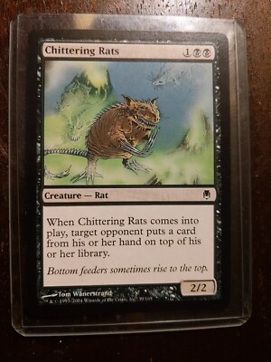 4x Chittering Rats 4x - Darksteel Magic the Gathering MTG Pauper Card ...