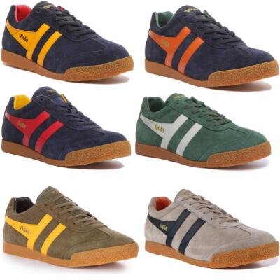 Gola Classics Harrier Low Profile Casual Mens Sneaker Khaki Yellow US 5- 14