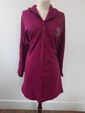 VTG Earth Angels Size M/L Top Shirt Tunic Knit Cotton Long Sleeves Collar