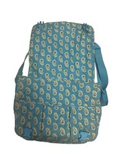 Vera Bradley Blue Paisley Diaper Bag Unisex 6 Pockets Zipper up in Back