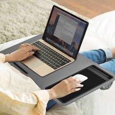 Lap Desk Computer Table Stand Laptop Sofa Bed Tray Portable Notebook Phone Slot