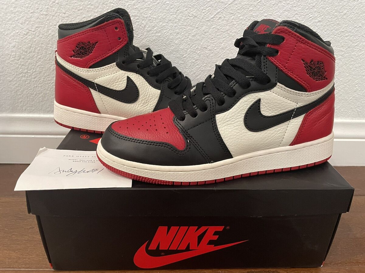 Nike Air Jordan 1 Retro High OG BG Bred Toe (GS) 575441-610 Nike Air Jordan 1 Retro High OG BG Bred Toe (GS) 575441-610
