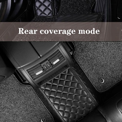 Right Hand Driving Custom Made Tailored Interior Car Floor Mat Luxury PU Leather - Picture 6 of 17