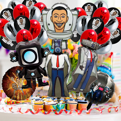Toilet Skibidi birthday party supplies favor centerpiece decoration event theme