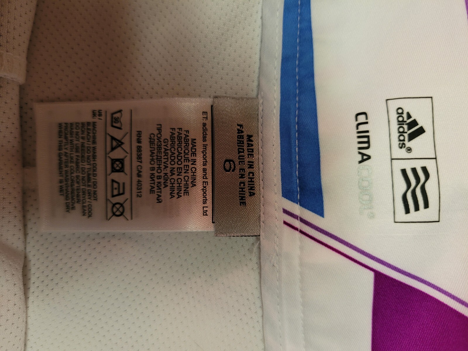  Adidas Clima Cool Multicolor Geometric Print Athletic Skort Size 6  thumbnail 3