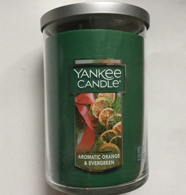 Yankee Candle Large 2wick Jar Aromatic Orange & Evergreen for sale