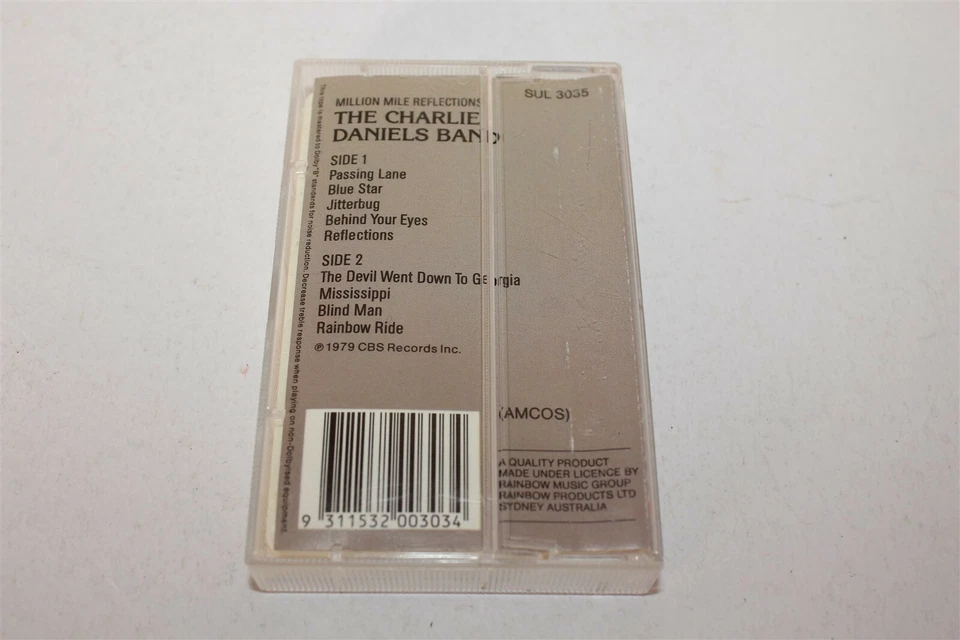 The Charlie Daniels Band Million Mile Reflections Cassette Tape Summit SUL3035 - Image 3 of 4