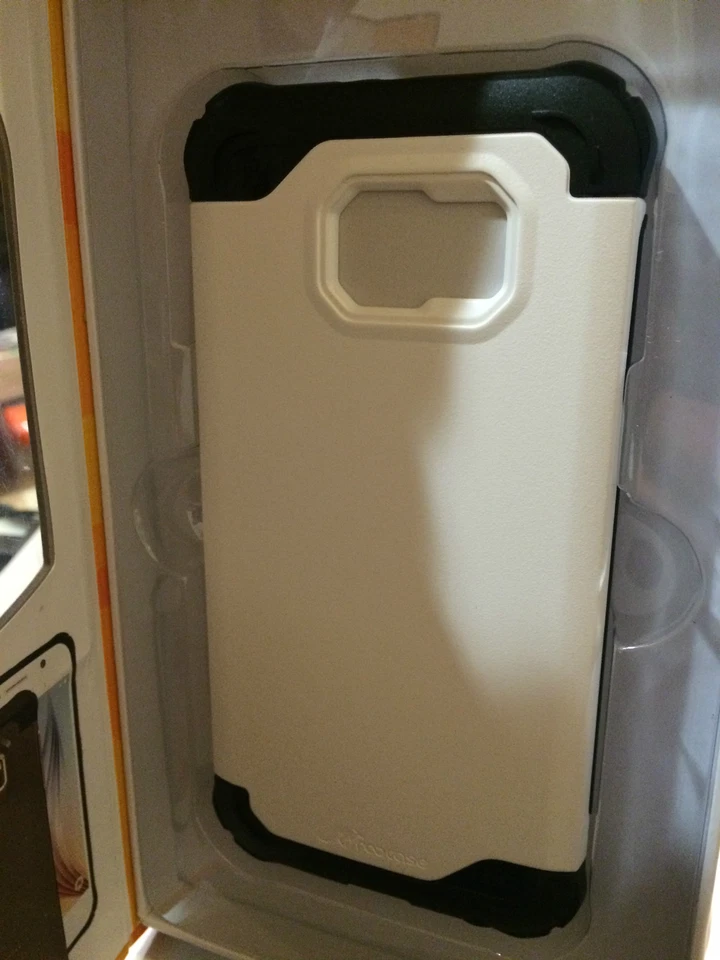 Funda resistente Roocase RC-SAM-S6-ET-WH Samsung Galaxy S6 Exec, blanco ártico Foto 3 de 4