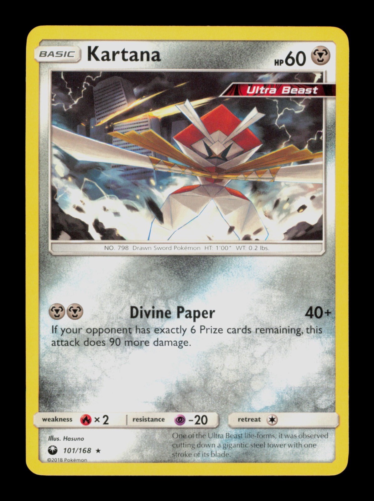 Kartana 101/168 Pokemon Celestral Storm Trading Card TCG