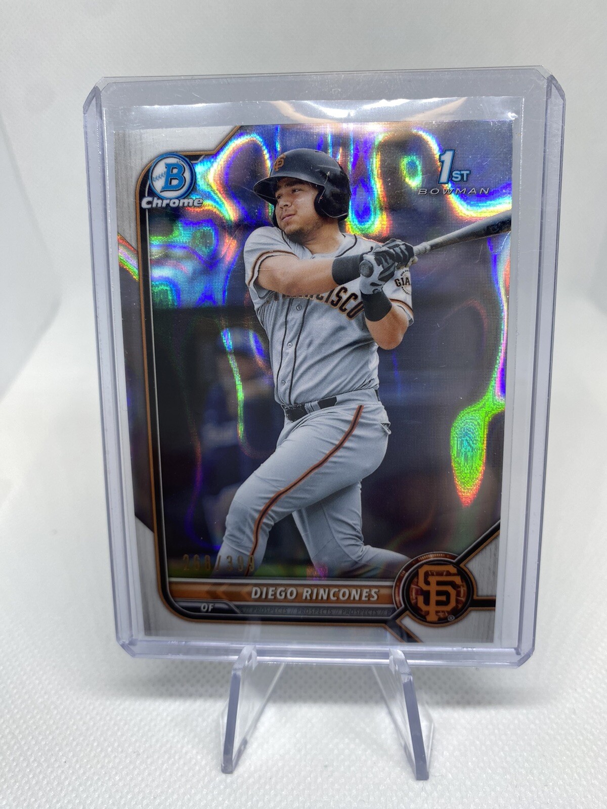 2022 Bowman Chrome 1st Diego Rincones #BCP-65 Lava Refractor /399