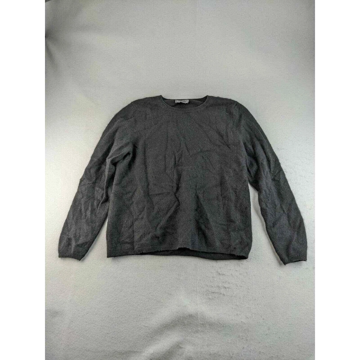 Womens Charter Club Two Ply 100 Cashmere Sweater Size XL Pullover Black