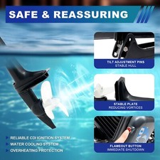 2 Stroke 3.5HP Heavy Duty Outboard Motor Boat Engine W/Half Water Cooling System