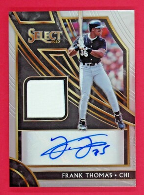2020 Select Frank Thomas 75/75 Signature Game Used Materials #18 SMFT White Sox