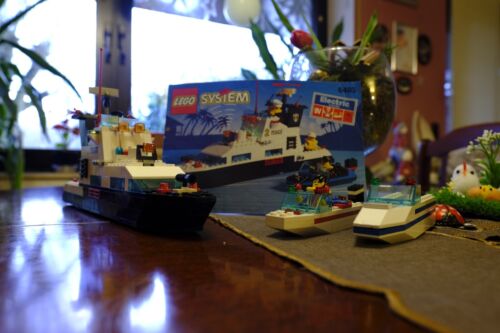 Lego Polizeiboot mit neuer Batterie BA,Licht,Sound und Motor Radar 90 er Jahren - Bild 1 von 9
