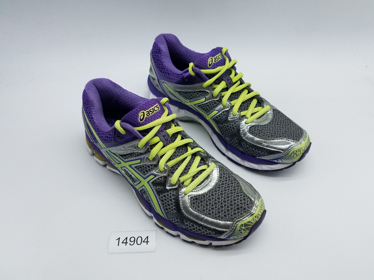 Asics Gel-Kayano 21 Women's Size 8 Running Shoes Gray Purple