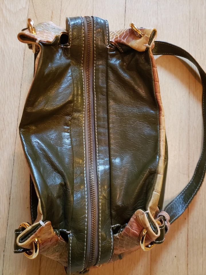 Bolso de Mano Marco Buggiani Cuero Multicolor, TOTALMENTE NUEVO, Hecho en Italia Foto 4 de 4