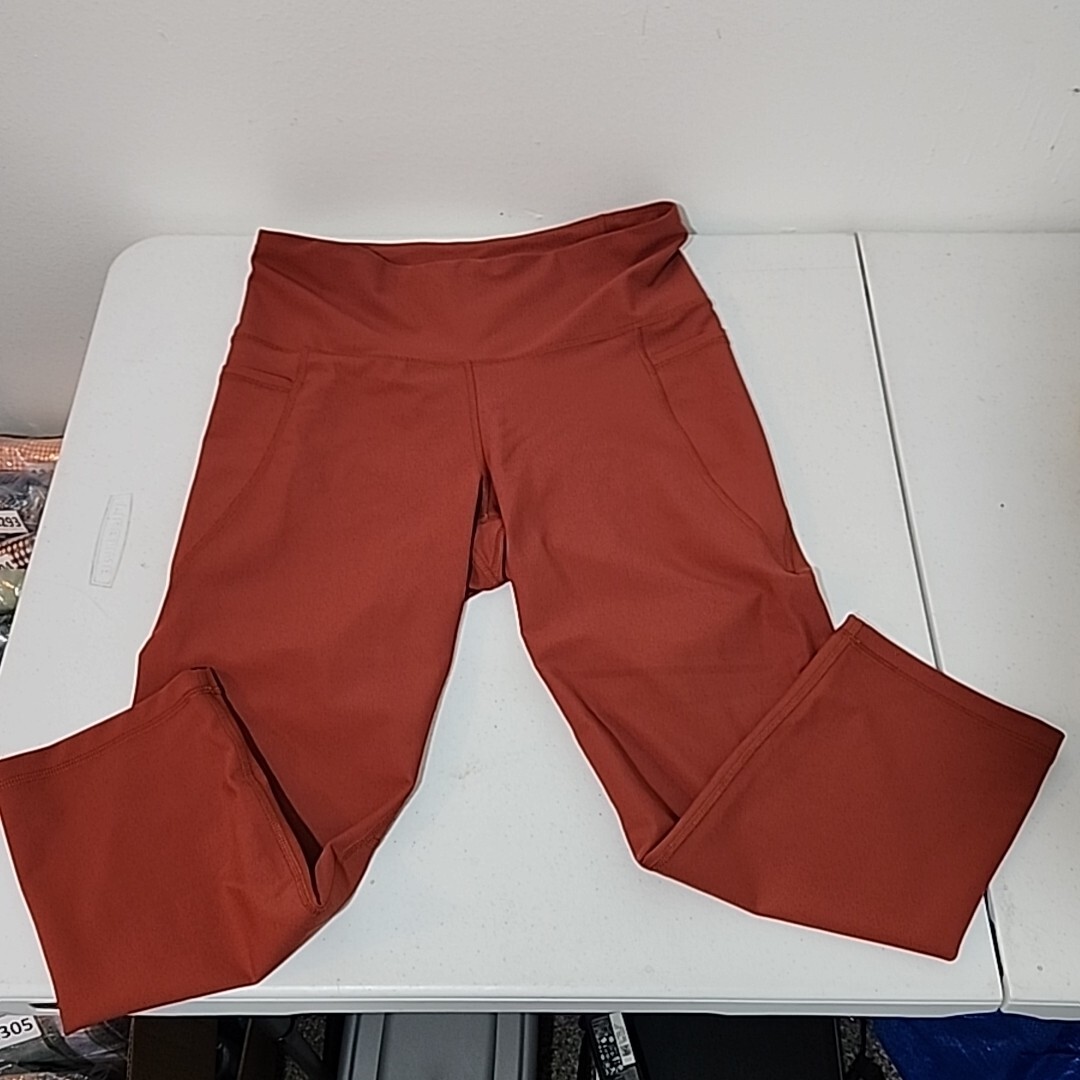 Old Navy Active Leggings Womens Large Orange Powersoft Extra High Rise