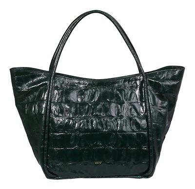 abro Leather Maxi Cocco Shopper Willow Shopper Tasche Pixie Green