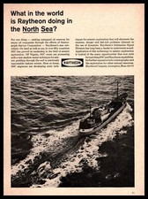 1967 Raytheon Lexington Massachusetts Submarine Signal Division Vintage Print Ad