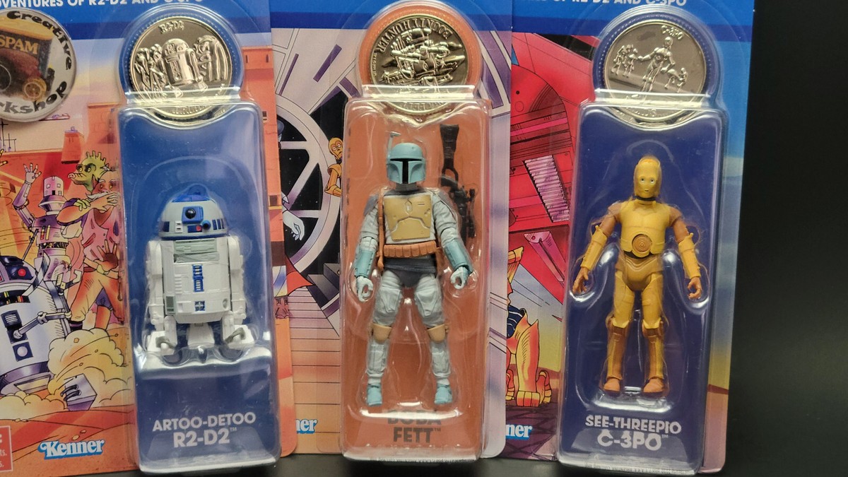 Star Wars Vintage Collection Droids R2-D2 Boba Fett C-3PO -You