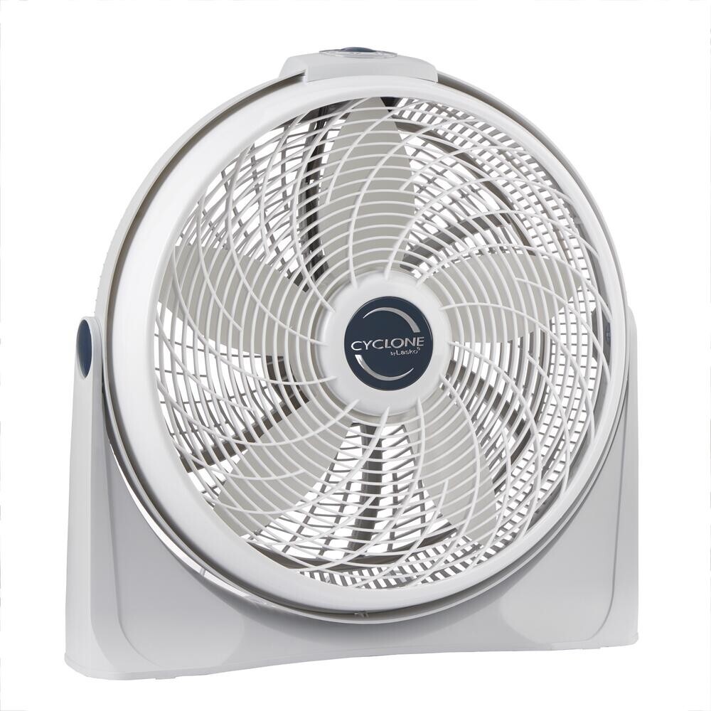 20" Floor Fan Cyclone Air Circulator Swirling Grill Rotary Knob Ventilation