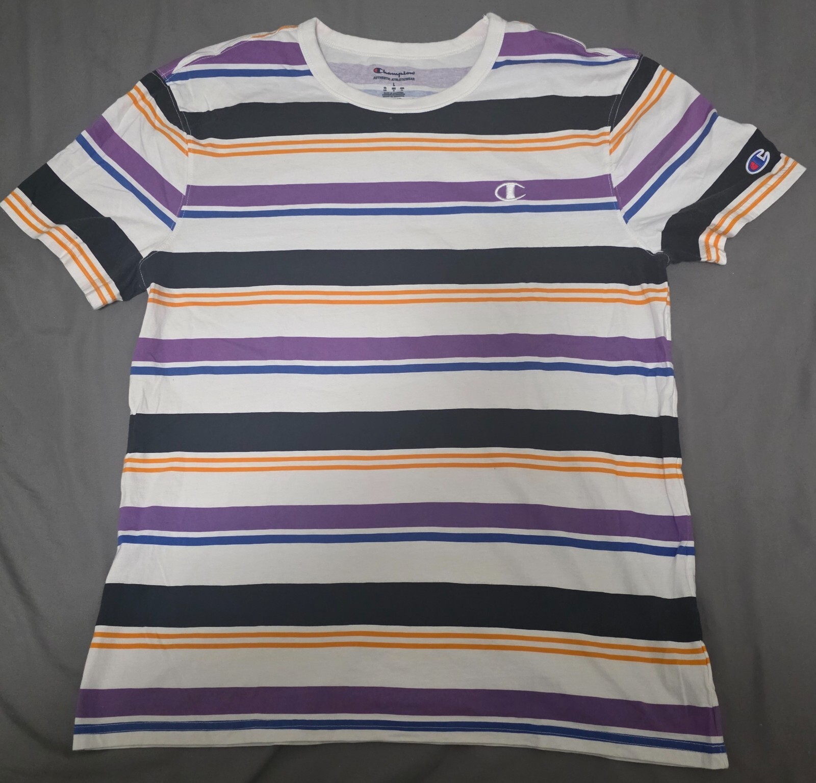 Camicia Champion Authentic Athleticwear grande da uomo a righe Nike Under Armour Fila